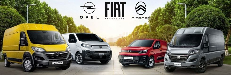 Scopri i veicoli commerciali Fiat Professional, Opel e Citroen